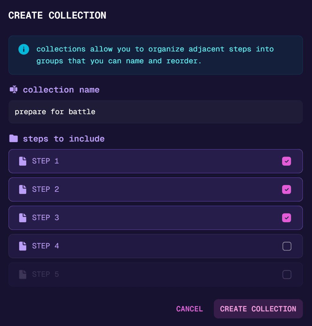 Create a Collection