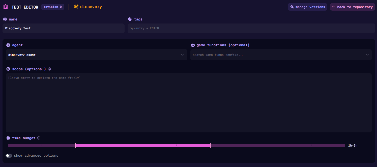 Discovery Testing without instructions