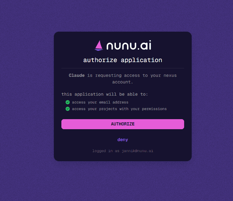 OAuth consent screen