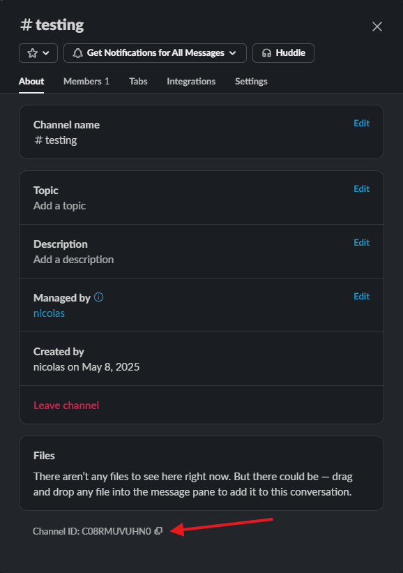 Channel Id